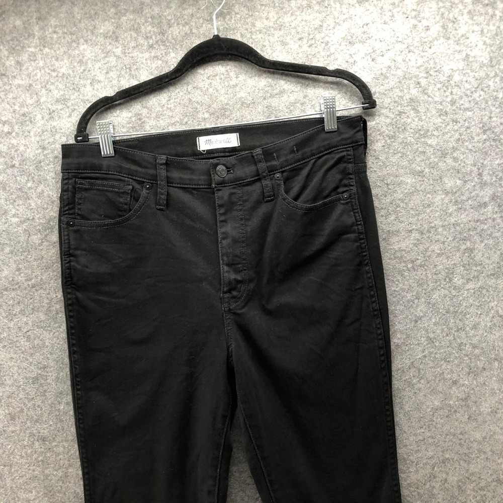 Madewell 10 High-Rise Skinny Jeans Womens 31 Black Denim Stretch Casual Travel - Picture 3 of 11